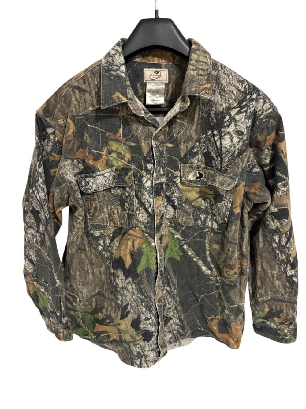 Mossy Oak Chamois Shirt Mens XL Break Up Camo Button Down Heavyweight Hunting